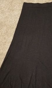 Krimson Klover Merino Wool Long Gray Skirt